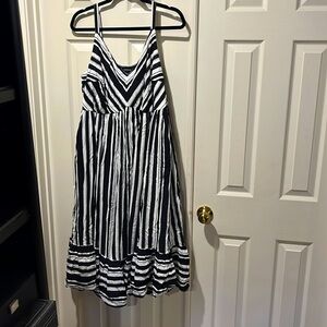 Torrid striped midi dress size 1 XL